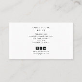 Tarot Baker Konditorei Koch Dessert Caterer Visitenkarte (Rückseite)