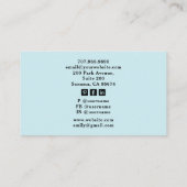 Tarot Baker Pastry Chef Dessert Caterer Visitenkarte (Rückseite)