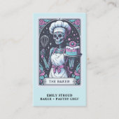 Tarot Baker Pastry Chef Dessert Caterer Visitenkarte (Vorderseite)