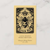 Tarot Bee Theme Honey Bee Apiary Farm Beekeeper Visitenkarte (Vorderseite)