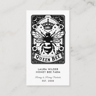 Tarot Bee Theme Honey Bee Apiary Farm Beekeeper Visitenkarte