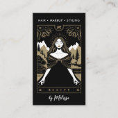 Tarot Berge Goddess Moderne Kunst, Dichtung und Mu Visitenkarte (Vorderseite)