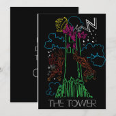 Tarot Blank Card - Der Turm Feiertagskarte (Vorne/Hinten)