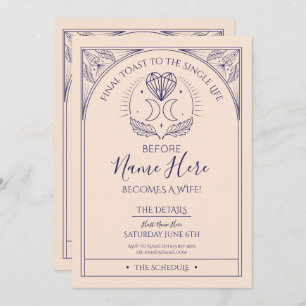 Tarot Brautparty Party Hirnherz Mystisch Einladung