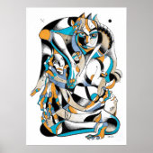 Tarot Buddha Tinte Poster (Vorne)