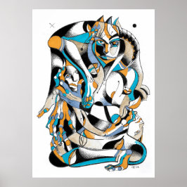 Tarot Buddha Tinte Poster