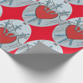 Tarot Card 3 Schwerter Thunder_Cove Geschenkpapier (Ecke)