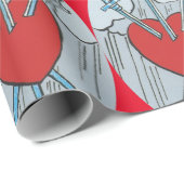 Tarot Card 3 Schwerter Thunder_Cove Geschenkpapier (Rolleneckpunkt)