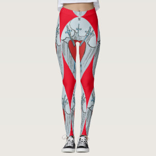 Tarot Card 3 Schwerter Thunder_Cove Leggings