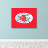 Tarot Card 3 Schwerter Thunder_Cove Leinwanddruck (Insitu (Holzboden))