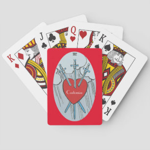 Tarot Card 3 Schwerter Thunder_Cove Spielkarten