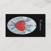 Tarot Card 3 Schwerter Thunder_Cove Visitenkarte (Rückseite)