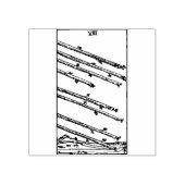 Tarot Card: Acht Wands: 8 der Welt Gummistempel (Prägung)