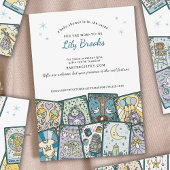 Tarot Card Baby Boy Kinderdusche Einladungen