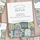 Tarot Card Baby Girl Baby Shower Invitations Einladung