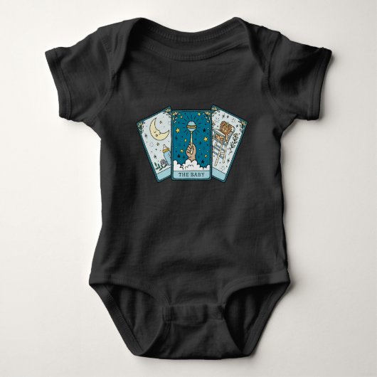 Tarot Card Baby One Piece Baby Boy T - Shirt (Vorderseite)