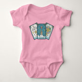 Tarot Card Baby One Piece Baby Girl T - Shirt (Vorderseite)