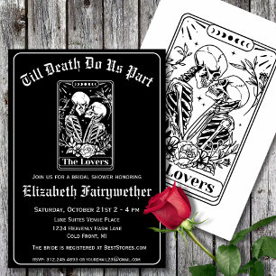 Tarot Card bis zum Tod tun uns Teil Brautparty Einladung