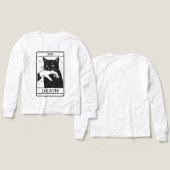 Tarot Card Black Cat Shirt – Tarot Death Tee, Witc (Design Vorderseite & Rückseite)