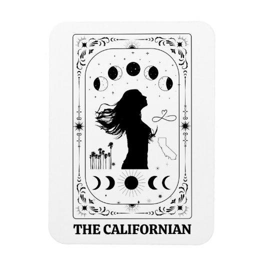 Tarot Card California Celestial Mystical Decor Magnet (Vertikal)