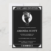 Tarot Card Celestial Brautparty Boho Einladung (Rückseite)