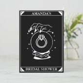 Tarot Card Celestial Brautparty Boho Einladung (Stehend Vorderseite)