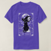 Tarot Card Crescent Moon And Black Cat Witch Hat H T-Shirt (Design vorne)