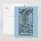 Tarot Card: Das Madhouse Postkarte (Vorne/Hinten)