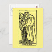 Tarot Card: Der Eingeweihte Postkarte (Vorne/Hinten)