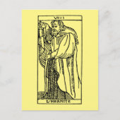 Tarot Card: Der Eingeweihte Postkarte (Vorderseite)
