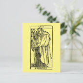 Tarot Card: Der Eingeweihte Postkarte (Stehend Vorderseite)