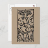 Tarot Card: Der Juggler Postkarte (Vorne/Hinten)