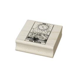 Tarot Card: Der Mond: Personalisierter Text Gummistempel