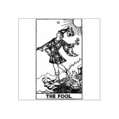 Tarot Card: Der Narr: Personalisierter Text Gummistempel (Prägung)
