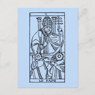 Tarot Card: Der Papst Postkarte