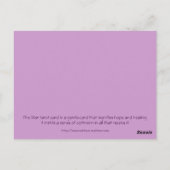 Tarot Card - Der Star Postkarte (Rückseite)