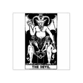 Tarot Card: Der Teufel: Personalisierter Text Gummistempel (Prägung)