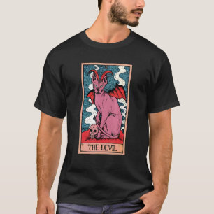 Tarot Card der Teufel und Sphynx Kat Occuli Graphi T-Shirt