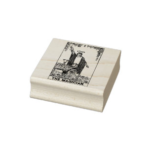 Tarot Card: Der Zauberer: Personalisierter Text Gummistempel