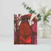 Tarot CARD DESIGN DER LOVERS Postkarte (Stehend Vorderseite)