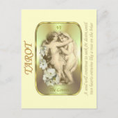Tarot Card - Die Geliebten Postkarte (Vorderseite)