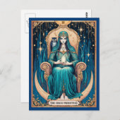Tarot Card, die Hohepriester 2 Postkarte (Vorne/Hinten)