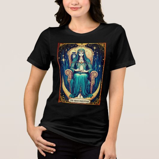 Tarot Card, die Hohepriester 2 Tri-Blend Shirt (Vorderseite)