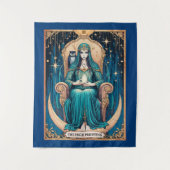 Tarot Card, die Hohepriester 2 Wandteppich (Vorderseite)