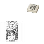 Tarot Card: Die Sonne: Personalisierter Text Gummistempel (Stempel)