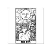 Tarot Card: Die Sonne: Personalisierter Text Gummistempel (Prägung)
