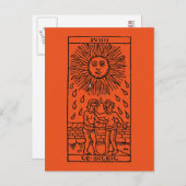 Tarot Card: Die Sun Postkarte (Vorne/Hinten)