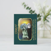 Tarot Card - Die Welt Postkarte (Stehend Vorderseite)