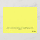 Tarot Card - Die Welt Postkarte (Rückseite)