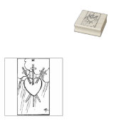 Tarot Card: Drei Schwerter: 3 Schwerter Gummistempel (Stempel)